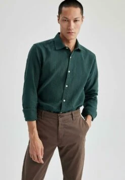 DeFacto Modern Fit - Overhemd - Green