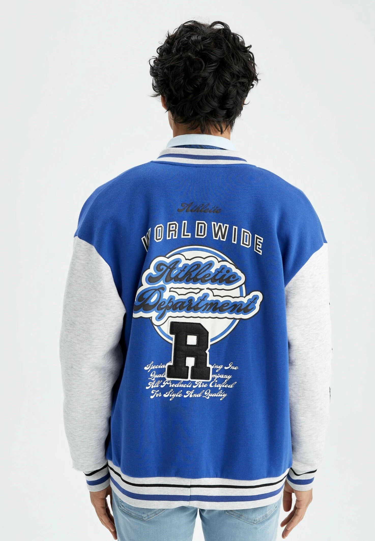 DeFacto Jas - Blue 5 DeFacto Jas - Blue - Afbeelding 3