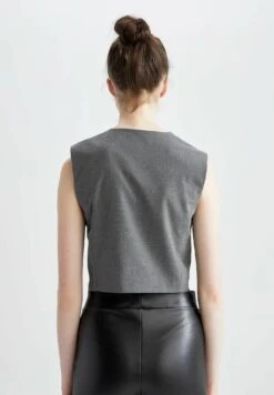 DeFacto Regular Fit - Bodywarmer - Anthracite 7 DeFacto Regular Fit - Bodywarmer - Anthracite -DeFacto a00c2cb54cf8416ca4c036b540b5d602