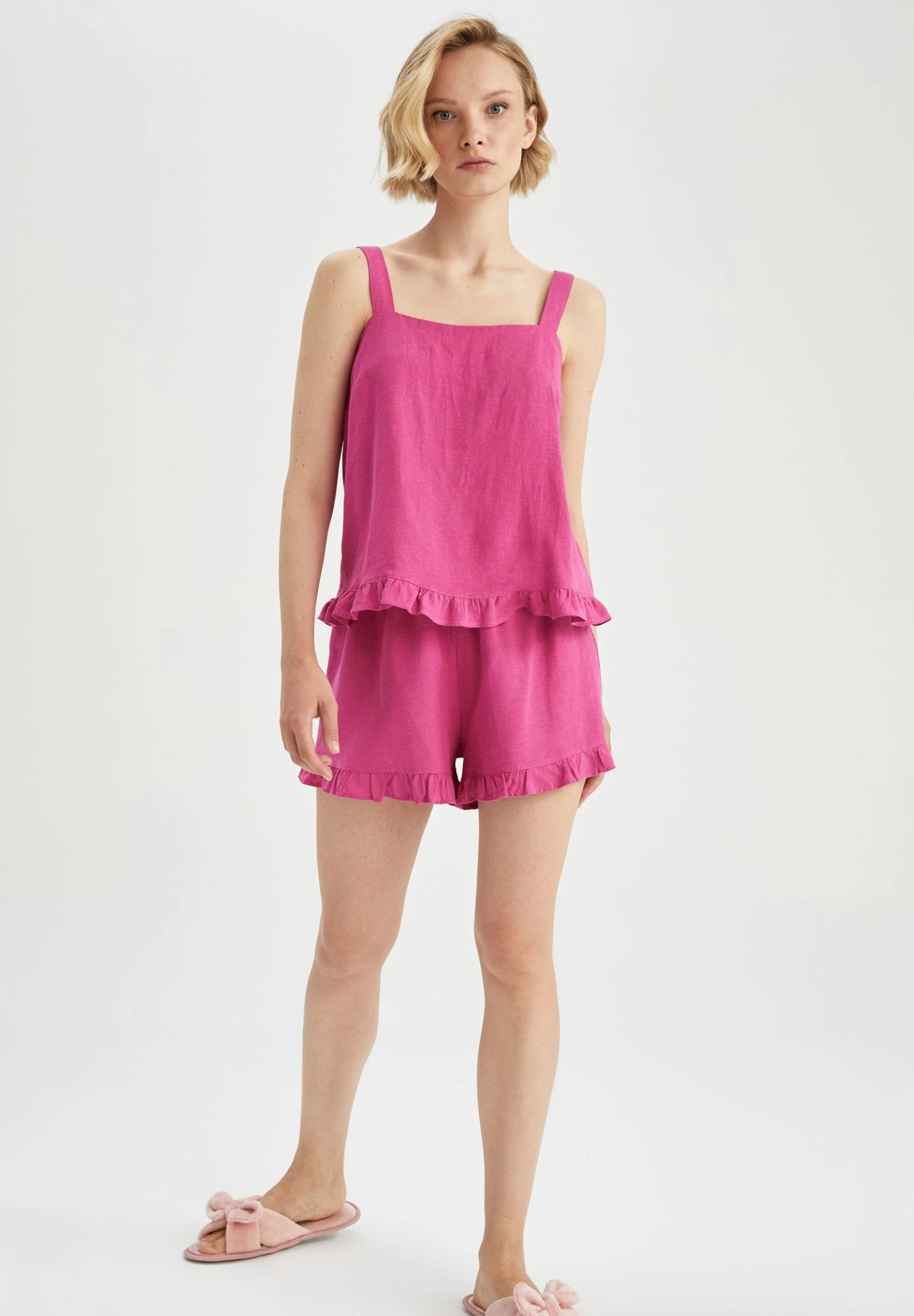 DeFacto Regular Fit - Pyjamashirt - Pink 4 DeFacto Regular Fit - Pyjamashirt - Pink - Afbeelding 2