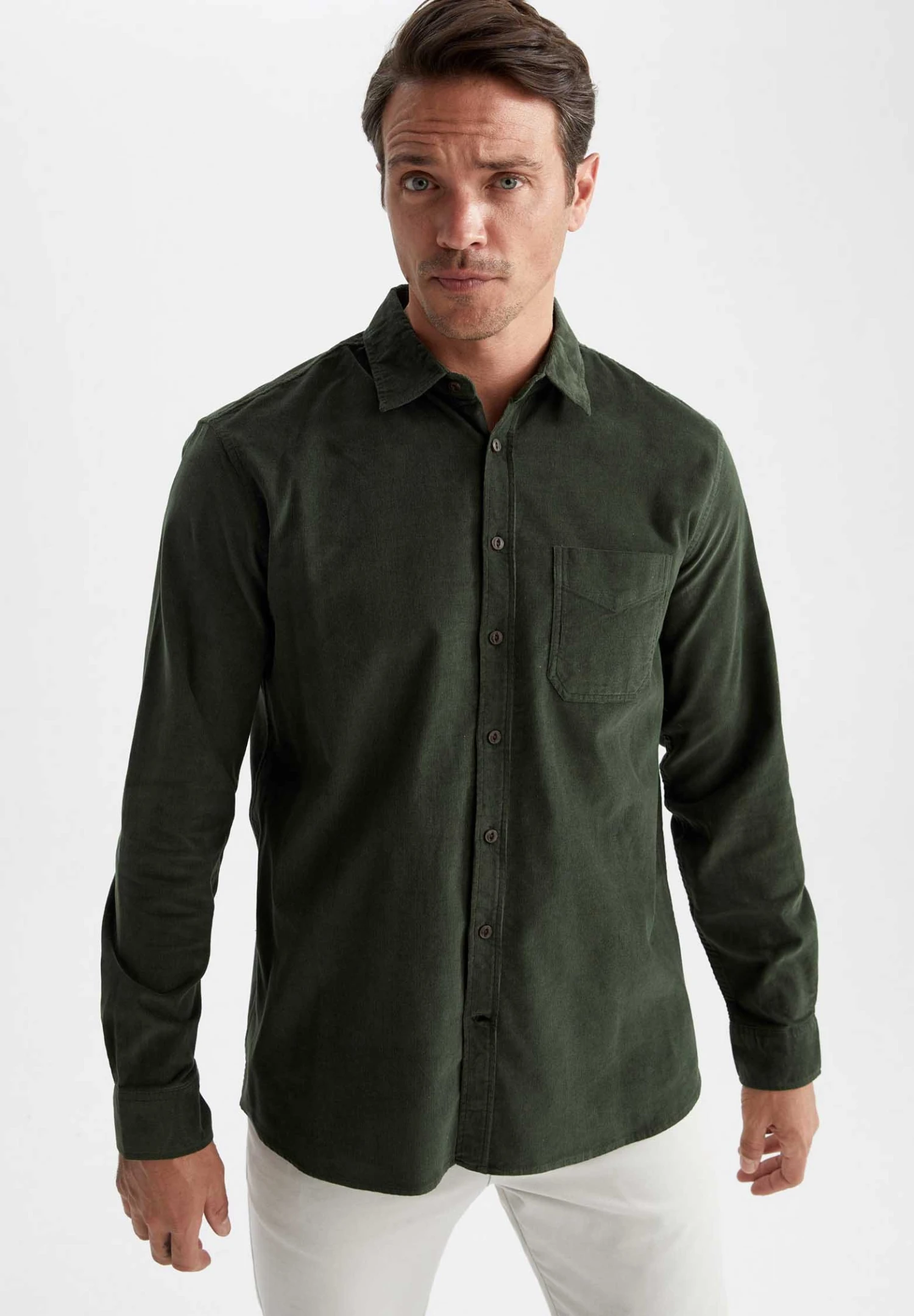 DeFacto Regular Fit- Lichte Jas - Green 3 DeFacto Regular Fit- Lichte Jas - Green