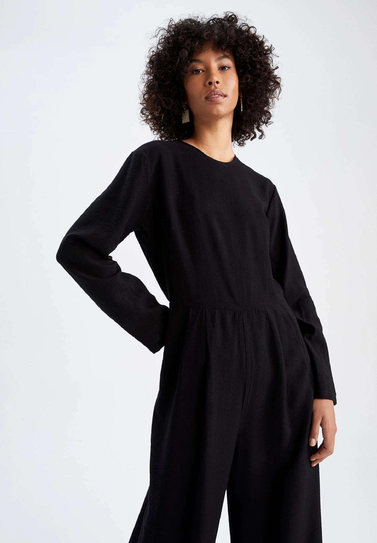 DeFacto Regular Fit - Jumpsuit - Black 5 DeFacto Regular Fit - Jumpsuit - Black - Afbeelding 3