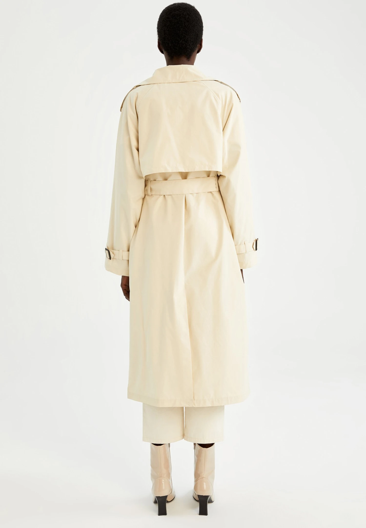 DeFacto Relax Fit - Trenchcoat - Beige 5 DeFacto Relax Fit - Trenchcoat - Beige - Afbeelding 3