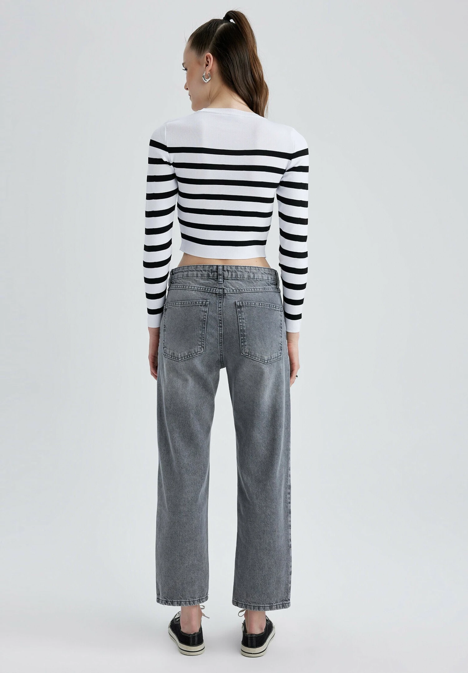 DeFacto Boyfriend - Straight Leg Jeans - Anthracite 5 DeFacto Boyfriend - Straight Leg Jeans - Anthracite - Afbeelding 3