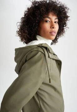 DeFacto Relax Fit - Parka - Khaki -DeFacto a10beae4d0ea4029ab43b2d74e88da83