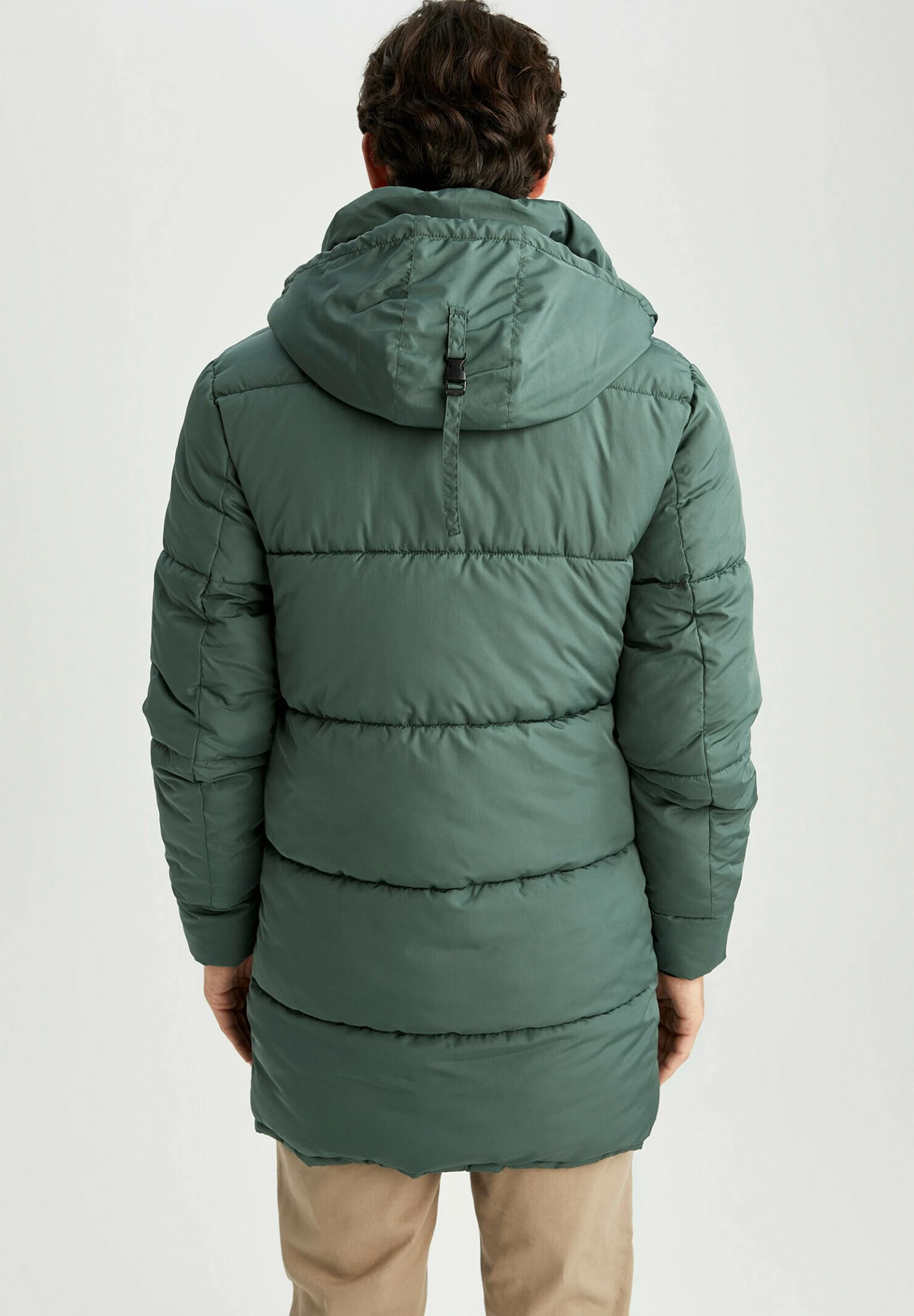 DeFacto Regular Fit- Winterjas - Green 5 DeFacto Regular Fit- Winterjas - Green - Afbeelding 3