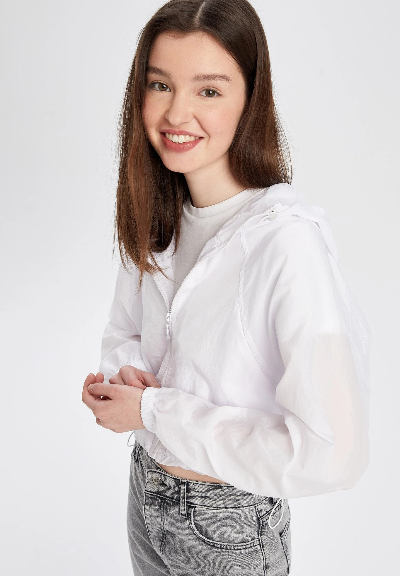 DeFacto Regular Fit- Lichte Jas - White 4 DeFacto Regular Fit- Lichte Jas - White - Afbeelding 2