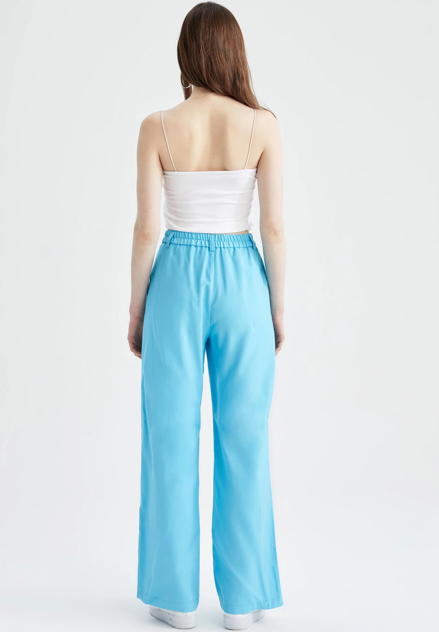 DeFacto Wide Leg - Broek - Turquoise 5 DeFacto Wide Leg - Broek - Turquoise - Afbeelding 3