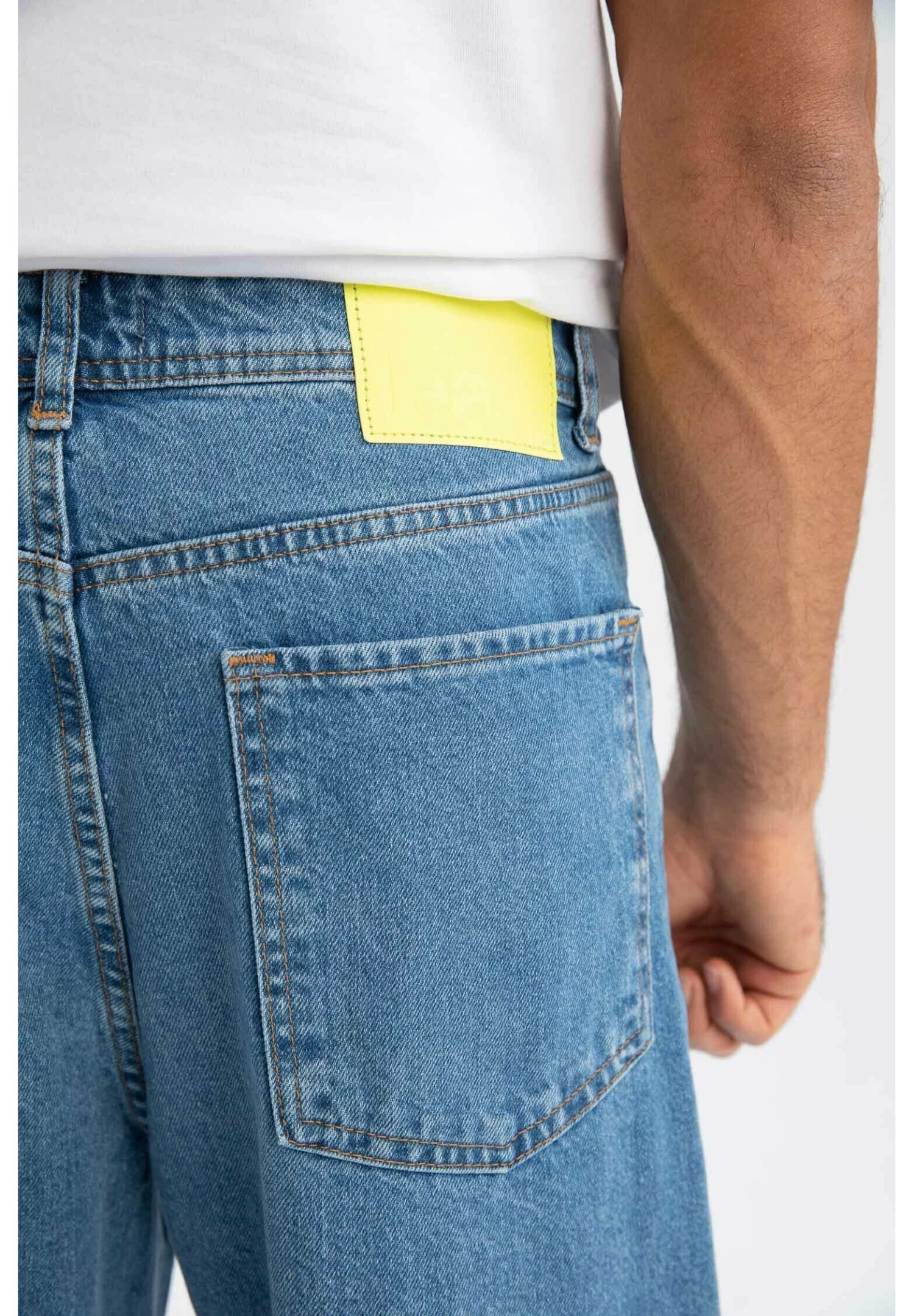 DeFacto Baggy - Straight Leg Jeans - Blue 7 DeFacto Baggy - Straight Leg Jeans - Blue - Afbeelding 5