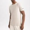 DeFacto Standart Fit - T-Shirt Basic - Beige 1 DeFacto Standart Fit - T-Shirt Basic - Beige -DeFacto a3fdf7a82c04446ca215fb02e9cb3e99