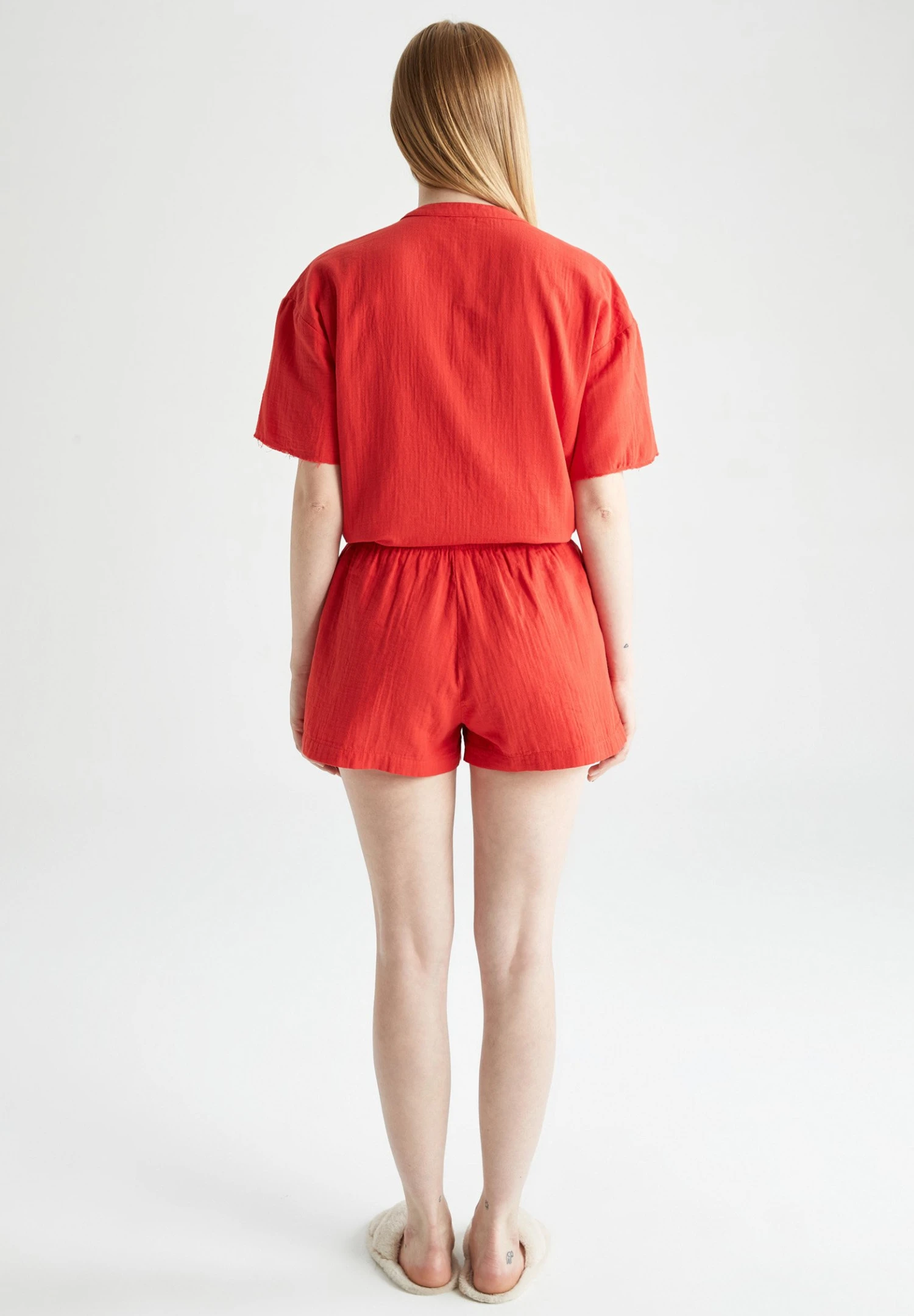 DeFacto Regular Fit- Pyjamabroek - Red 5 DeFacto Regular Fit- Pyjamabroek - Red - Afbeelding 3