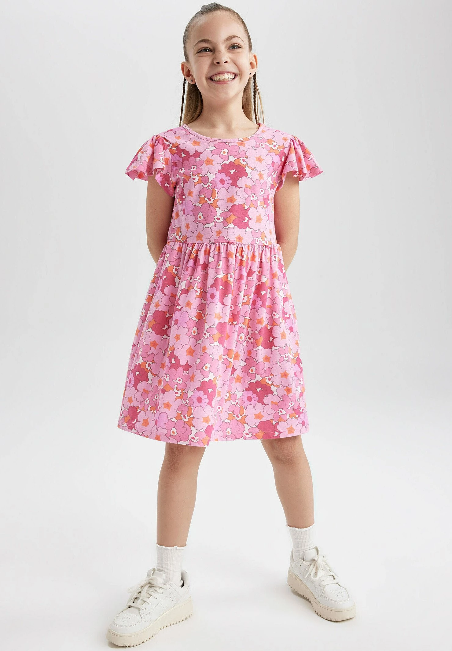 DeFacto Regular Fit- Jerseyjurk - Pink 4 DeFacto Regular Fit- Jerseyjurk - Pink - Afbeelding 2