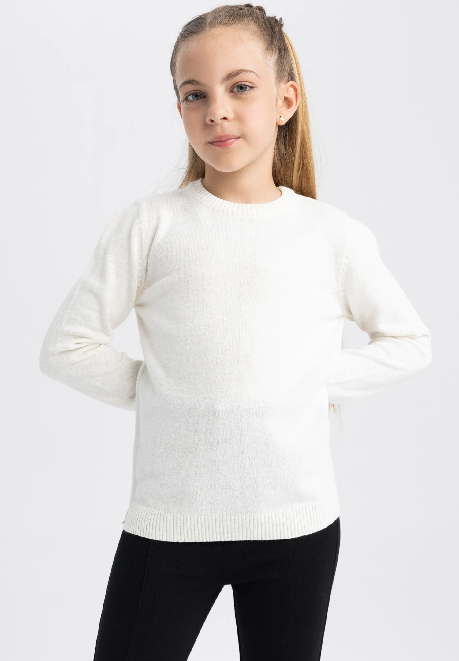 DeFacto Regular Fit - Trui - Ecru 4 DeFacto Regular Fit - Trui - Ecru - Afbeelding 2