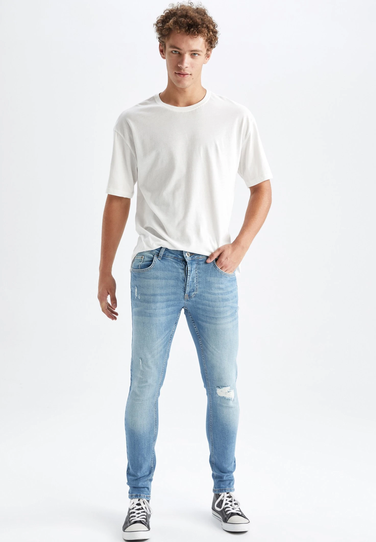 DeFacto Comfort Fit - Jeans Skinny Fit - Blue 4 DeFacto Comfort Fit - Jeans Skinny Fit - Blue - Afbeelding 2