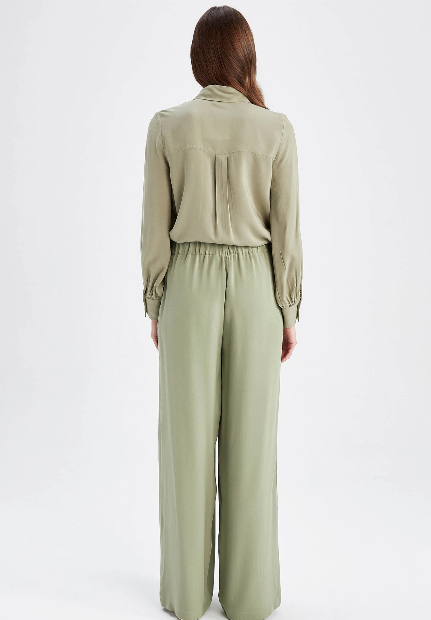 DeFacto Palazzo- Broek - Turquoise 5 DeFacto Palazzo- Broek - Turquoise - Afbeelding 3