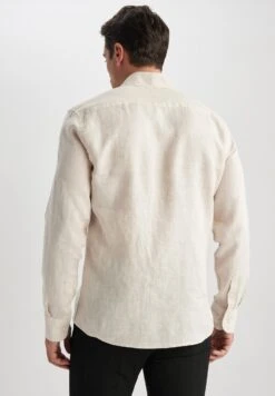 DeFacto Modern Fit- Overhemd - Beige -DeFacto a6583cd244944c698a2980359bb5c2b3