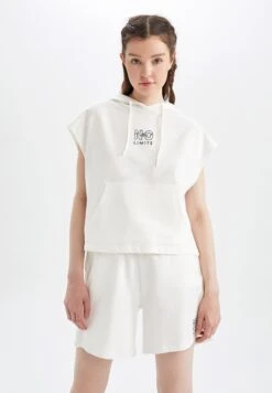 DeFacto Hoodie - Ecru