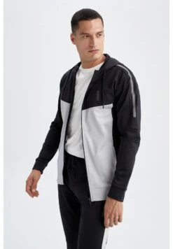 DeFacto Standart Fit- Sweater Met Rits - Black -DeFacto a7304bd1b4924b188b120a0c81acec14