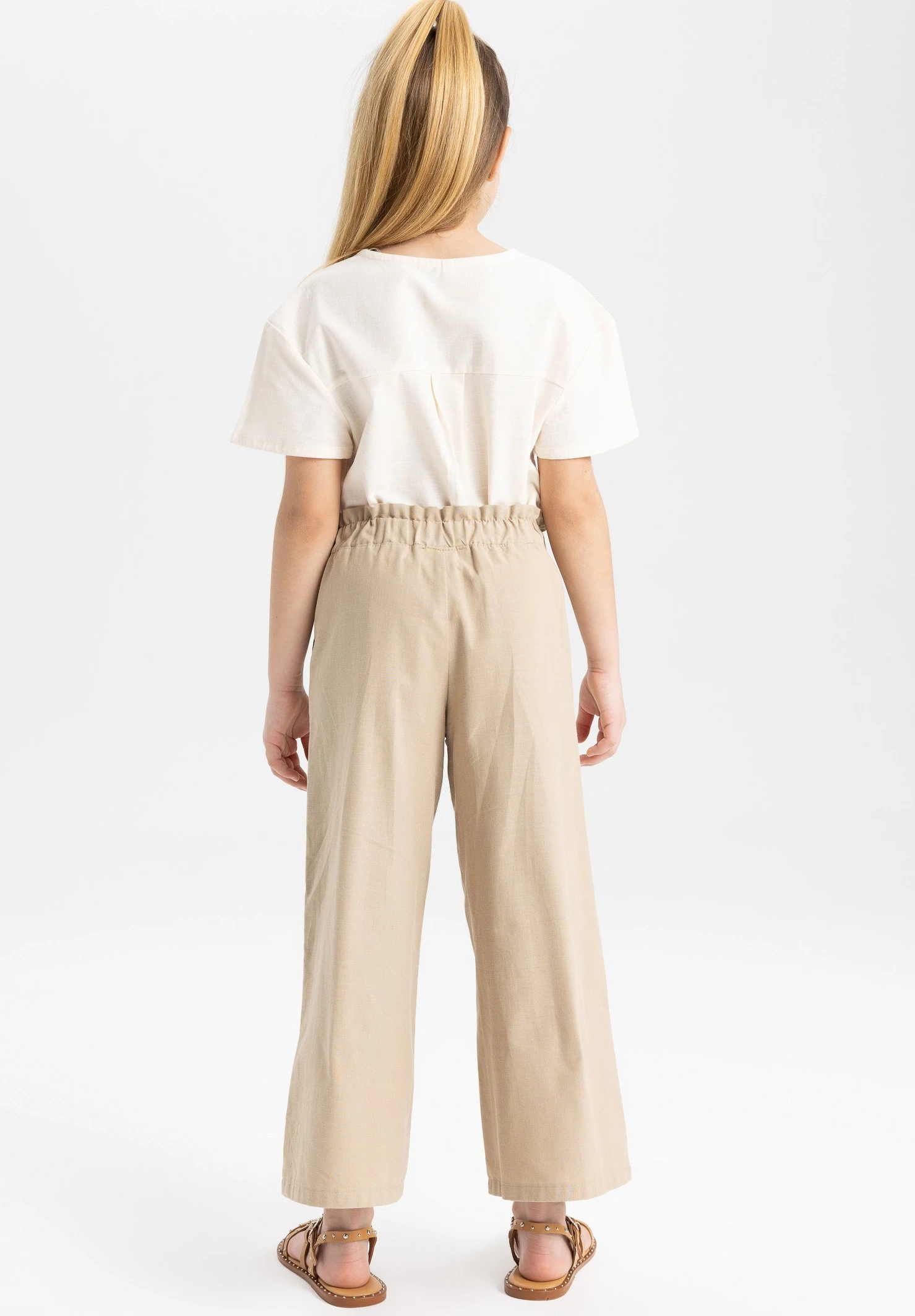 DeFacto Wide Leg - Broek - Beige 5 DeFacto Wide Leg - Broek - Beige - Afbeelding 3