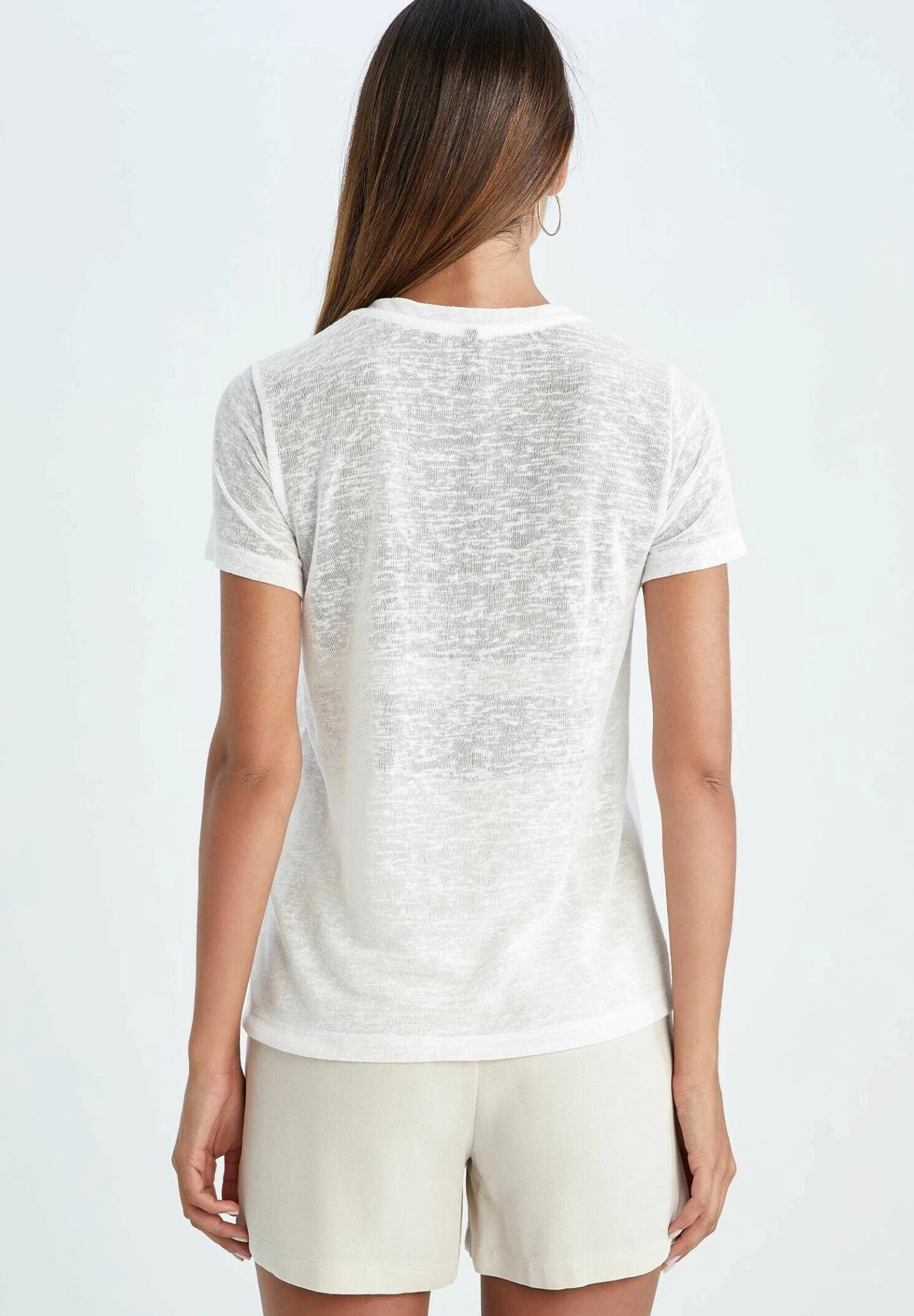 DeFacto Regular Fit - T-Shirt Print - Ecru 5 DeFacto Regular Fit - T-Shirt Print - Ecru - Afbeelding 3