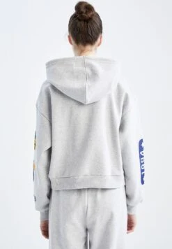 DeFacto Regular Fit- Hoodie - Grey -DeFacto a76ede24c9904b74b041c228a0e572af