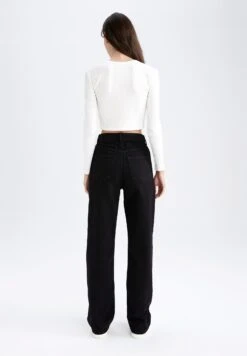 DeFacto 90 S Wide Leg - Relaxed Fit Jeans - Black 7 DeFacto 90 S Wide Leg - Relaxed Fit Jeans - Black -DeFacto a783a55d08684b00979bfe6c5e8d9f10