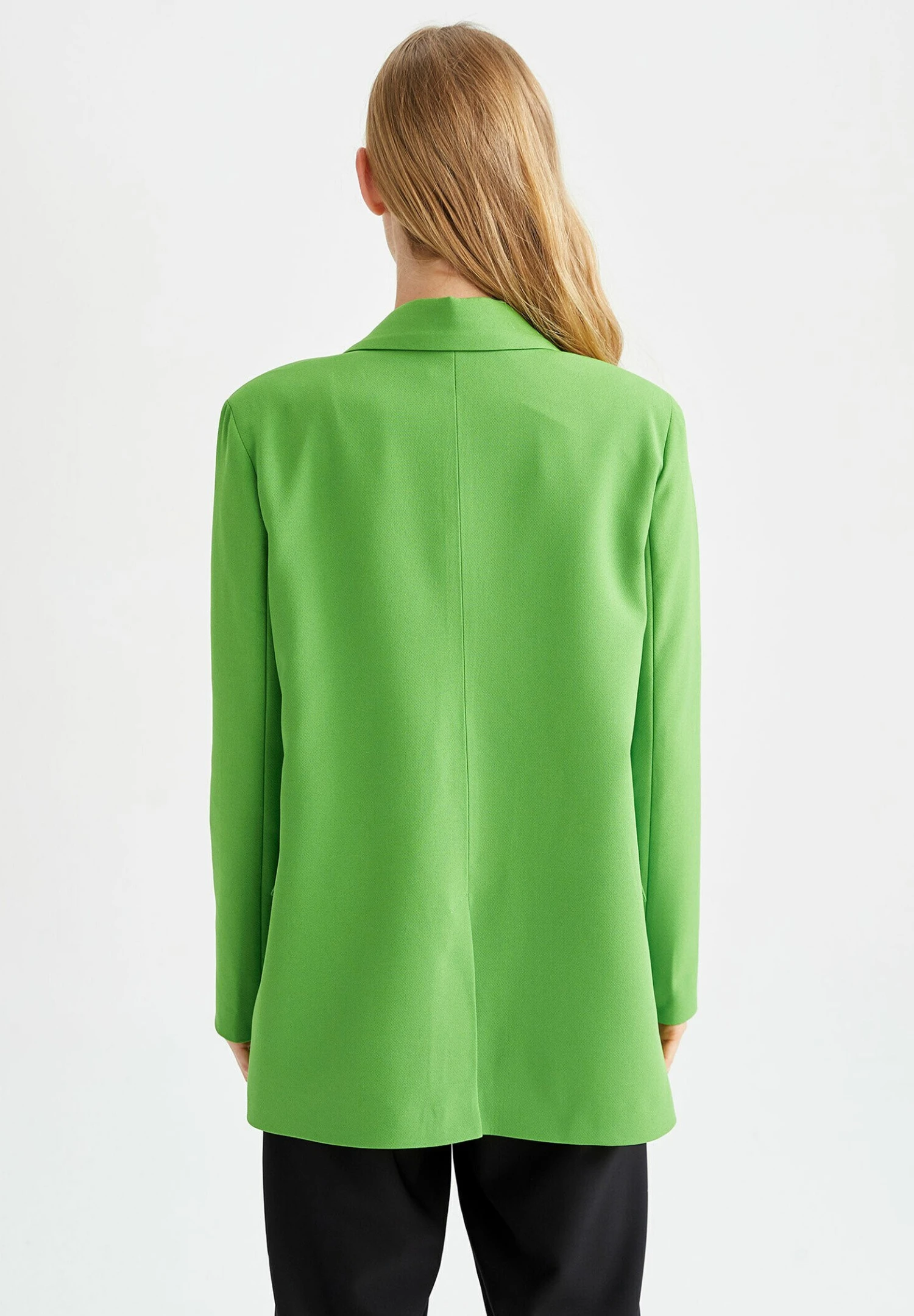 DeFacto Halflange Jas - Green 5 DeFacto Halflange Jas - Green - Afbeelding 3