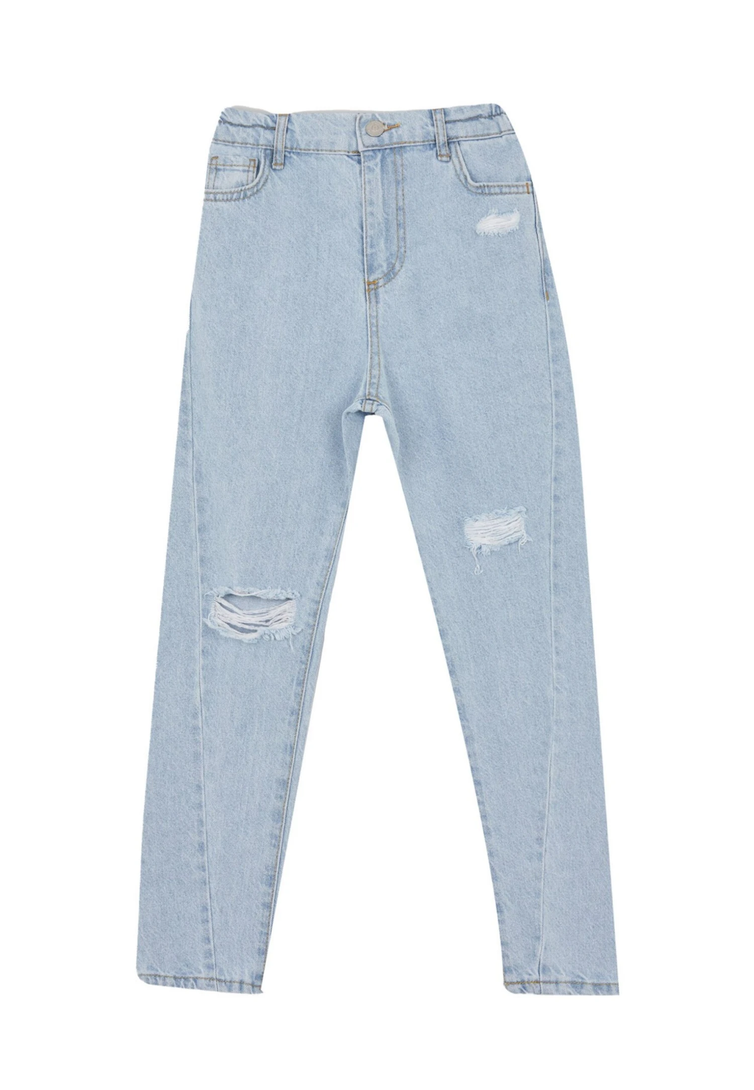 DeFacto Mom Fit- Slim Fit Jeans - Blue 3 DeFacto Mom Fit- Slim Fit Jeans - Blue