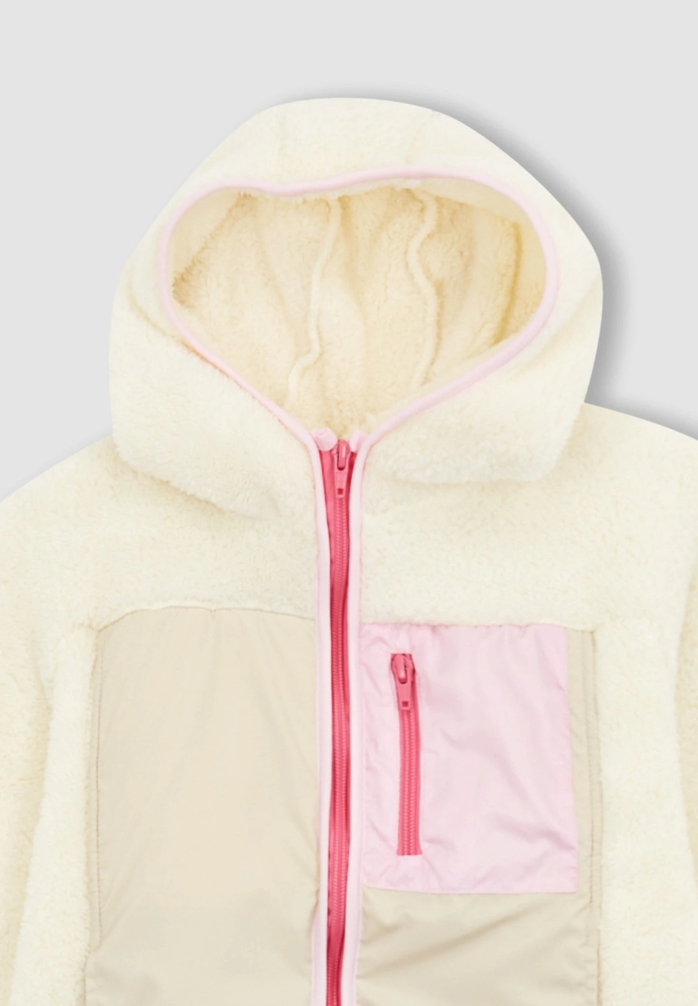 DeFacto Relax Fit - Fleecejas - Beige 5 DeFacto Relax Fit - Fleecejas - Beige - Afbeelding 3