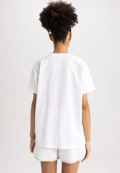 DeFacto T-Shirt Print - White -DeFacto a8e425636525493d847b59a8ffee4a31
