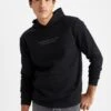 DeFacto Regular Fit - Hoodie - Black 2 DeFacto Regular Fit - Hoodie - Black -DeFacto a921dd2d78e14c338730bf764fcacc4e