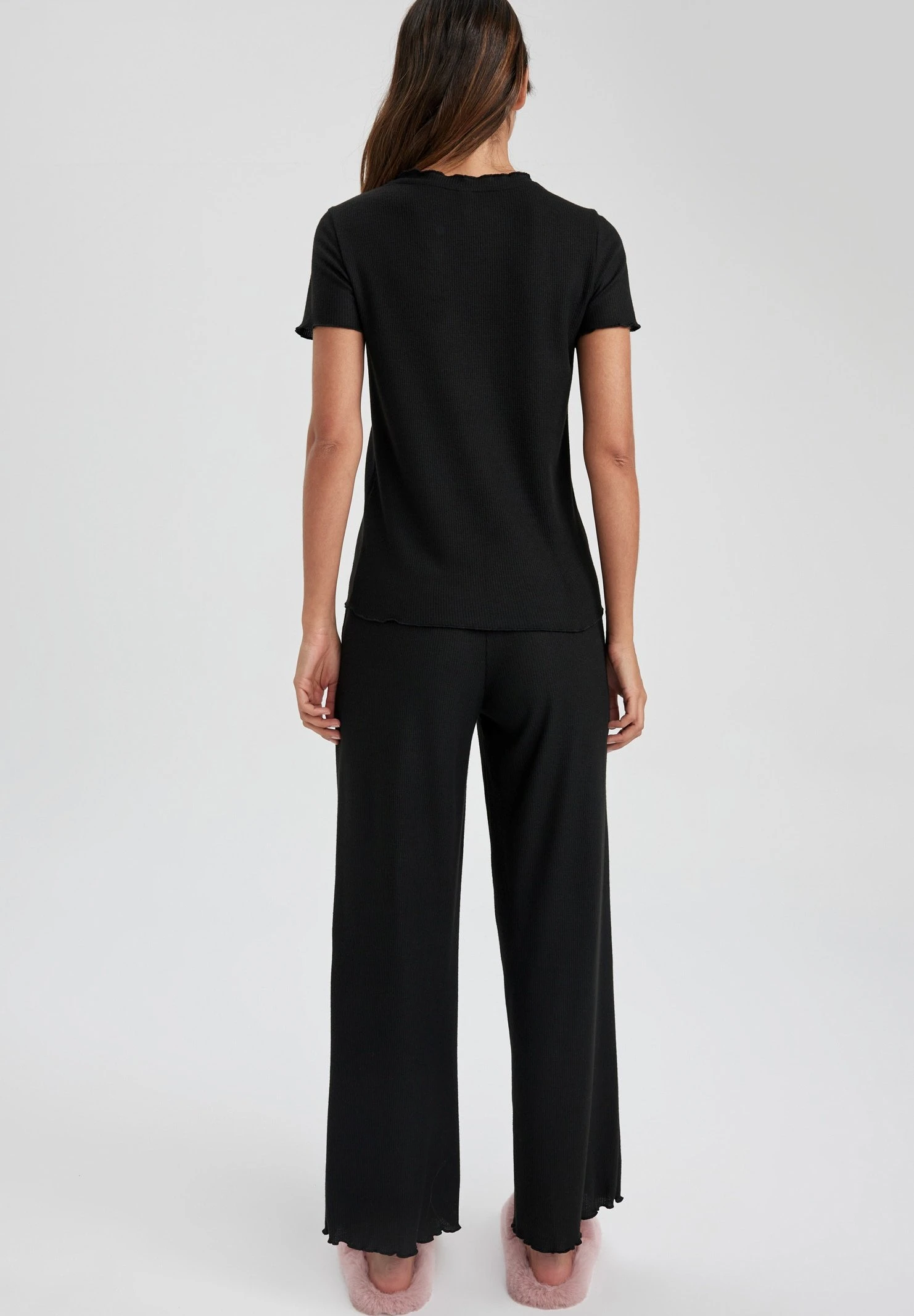 DeFacto Set Regular Fit - Pyjama - Black 5 DeFacto Set Regular Fit - Pyjama - Black - Afbeelding 3