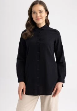 DeFacto Regular Fit - Overhemdblouse - Black