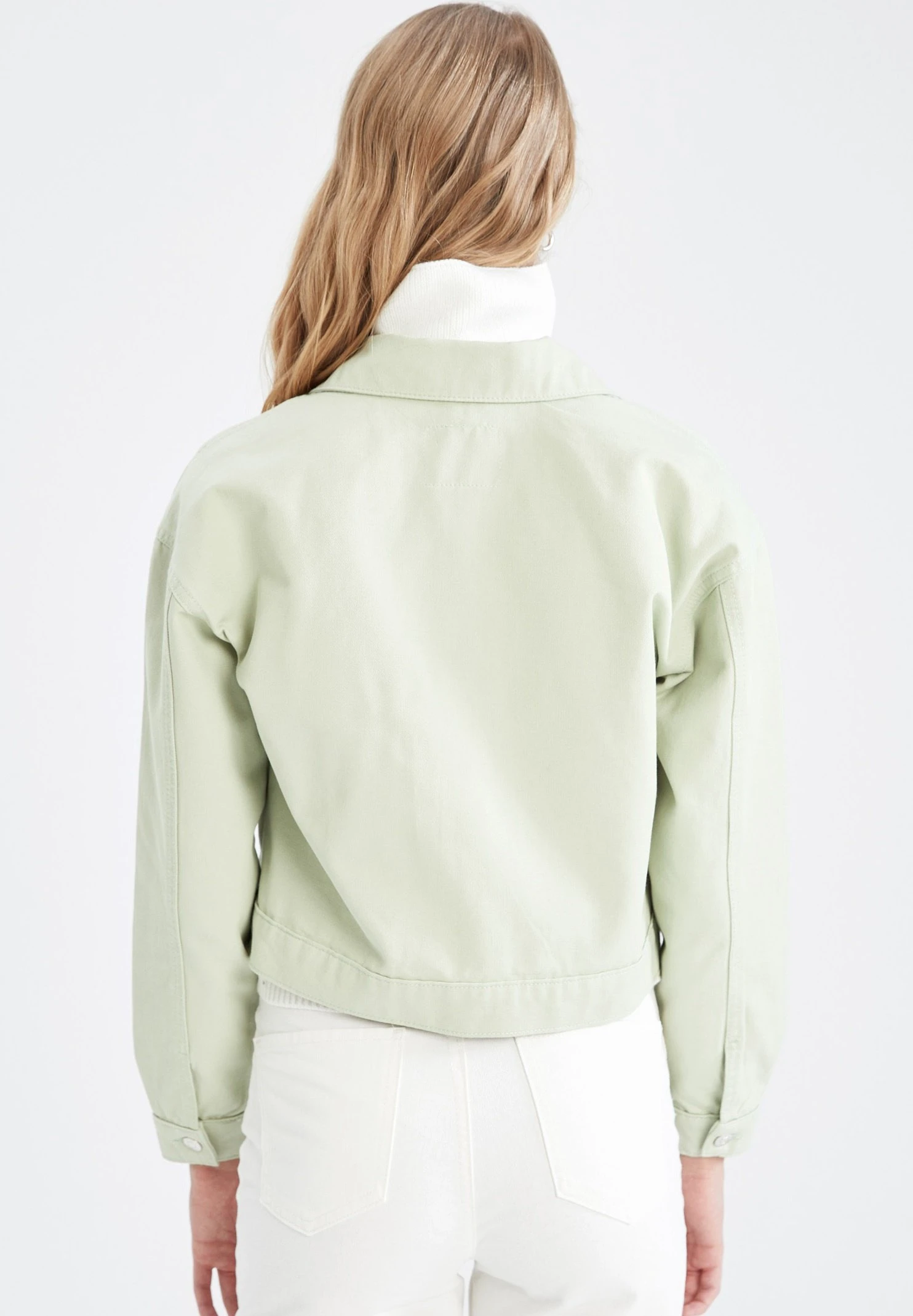 DeFacto Lichte Jas - Turquoise 5 DeFacto Lichte Jas - Turquoise - Afbeelding 3