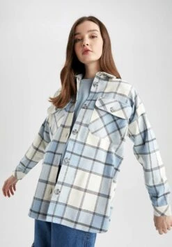 DeFacto Shacket - Lichte Jas - Blue