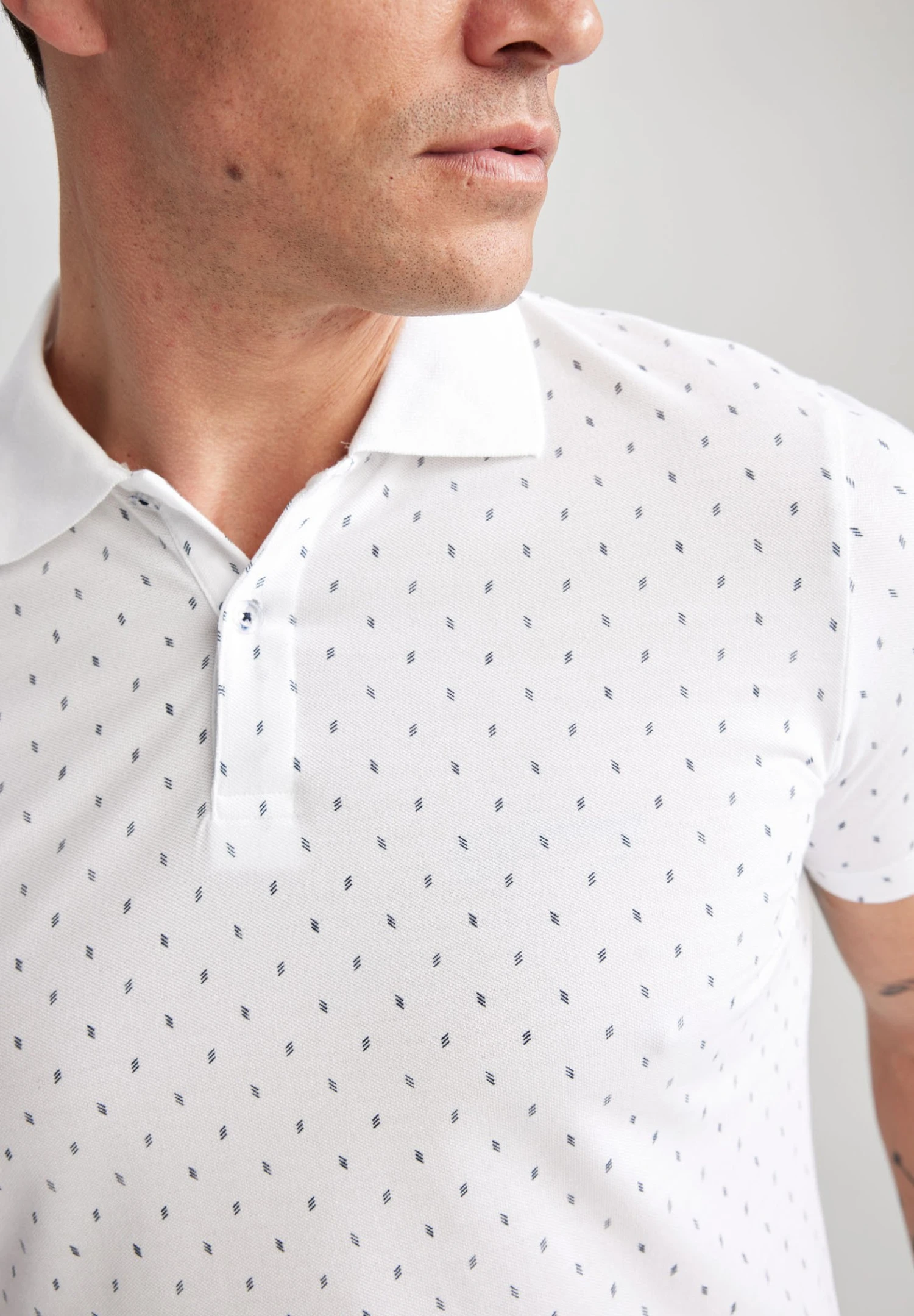 DeFacto Regular Fit - Poloshirt - White 7 DeFacto Regular Fit - Poloshirt - White - Afbeelding 5