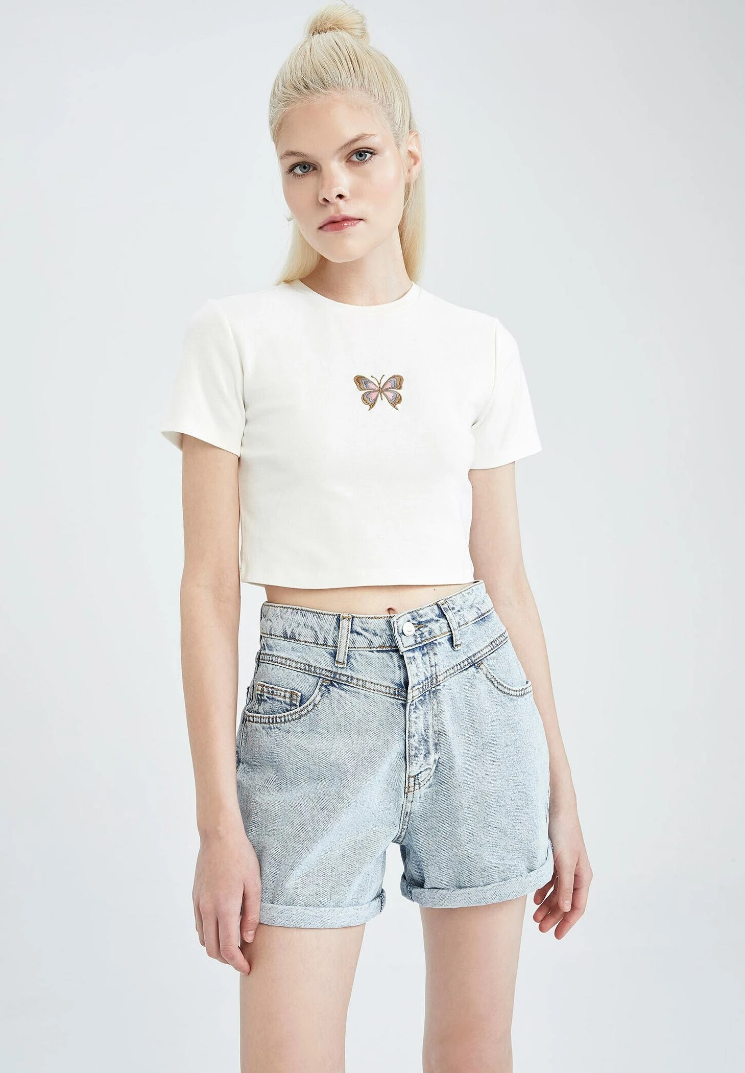 DeFacto Mom - Jeansshort - Blue 3 DeFacto Mom - Jeansshort - Blue