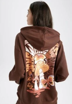 DeFacto Oversize Fit - Hoodie - Brown 11 DeFacto Oversize Fit - Hoodie - Brown -DeFacto ada9509b59d04a1b9c0bf1a9273b9e08