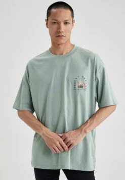 DeFacto T-Shirt Print - Green 7 DeFacto T-Shirt Print - Green -DeFacto adb7b326fc644b0d822602a9a1dc6c16