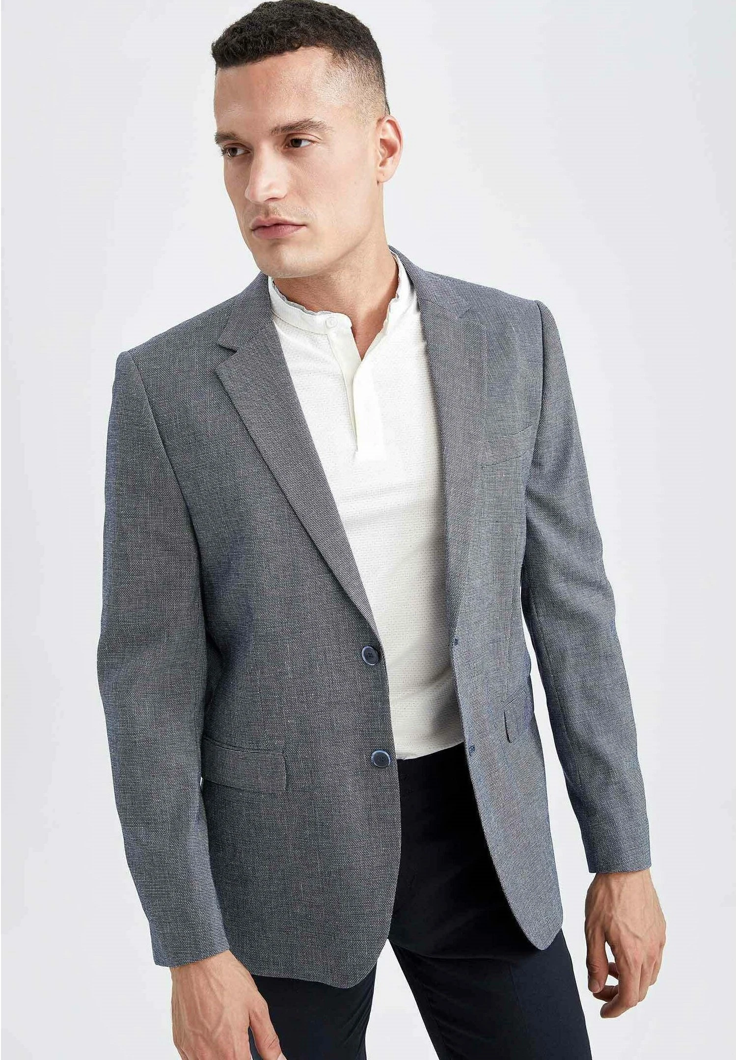 DeFacto Blazer - Indigo 3 DeFacto Blazer - Indigo