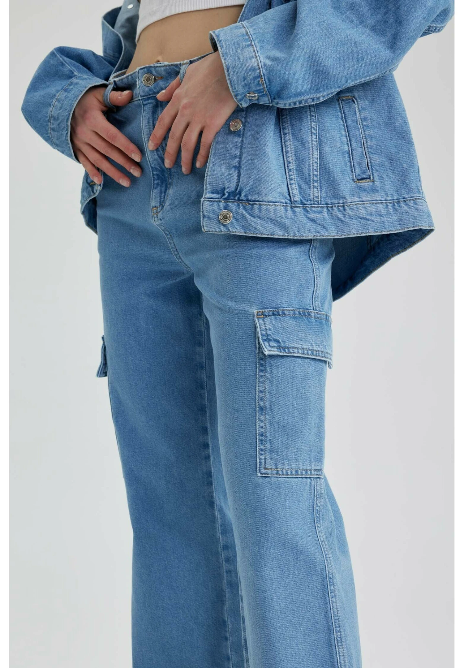 DeFacto Flared Jeans - Blue 6 DeFacto Flared Jeans - Blue - Afbeelding 4