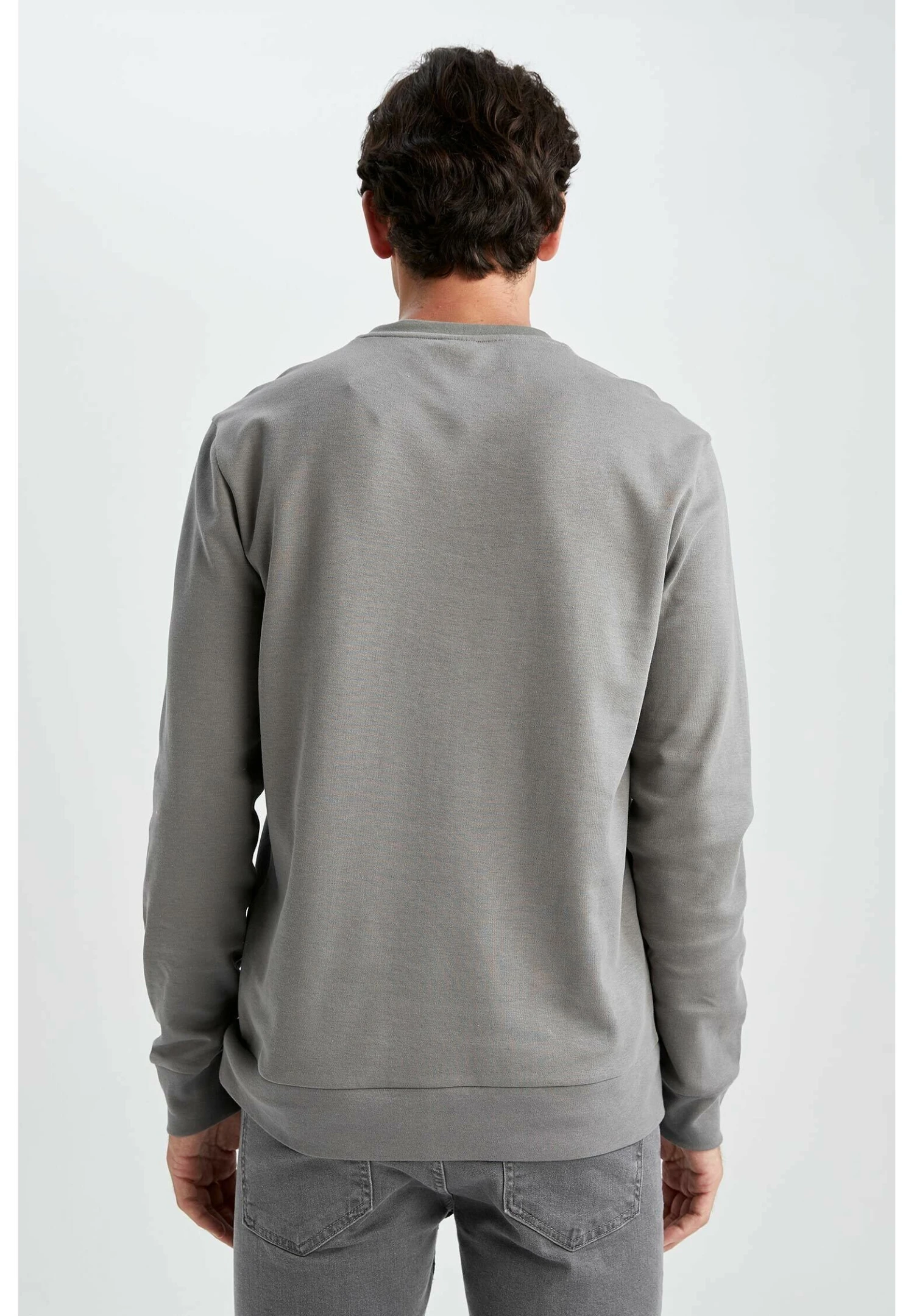 DeFacto Modern Fit - Sweater - Grey 5 DeFacto Modern Fit - Sweater - Grey - Afbeelding 3