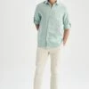 DeFacto Regular Fit- Overhemd - Green 1 DeFacto Regular Fit- Overhemd - Green -DeFacto b01182c57067492a947e3f26f53efbdf