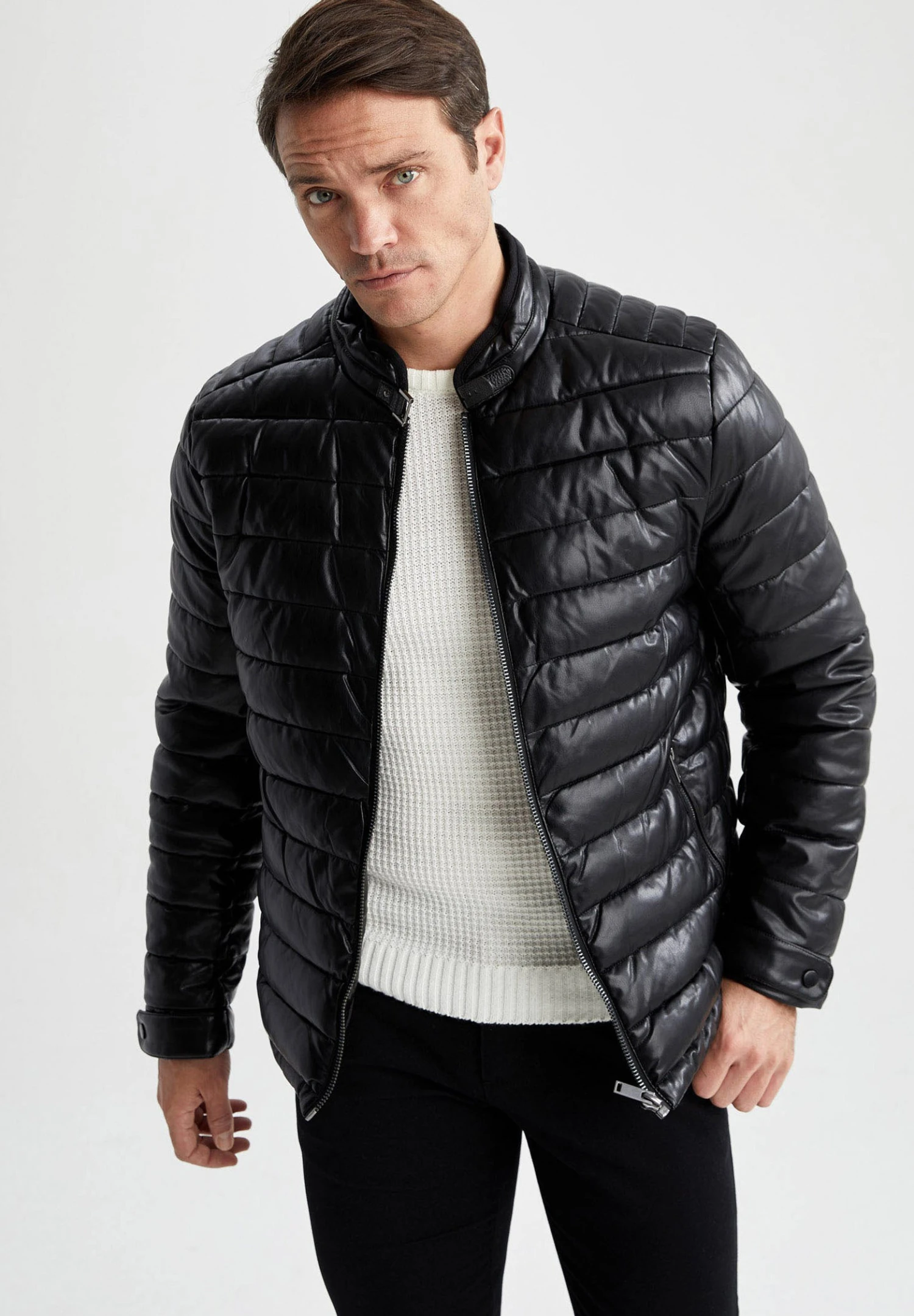 DeFacto Slim Fit - Jas - Black 3 DeFacto Slim Fit - Jas - Black