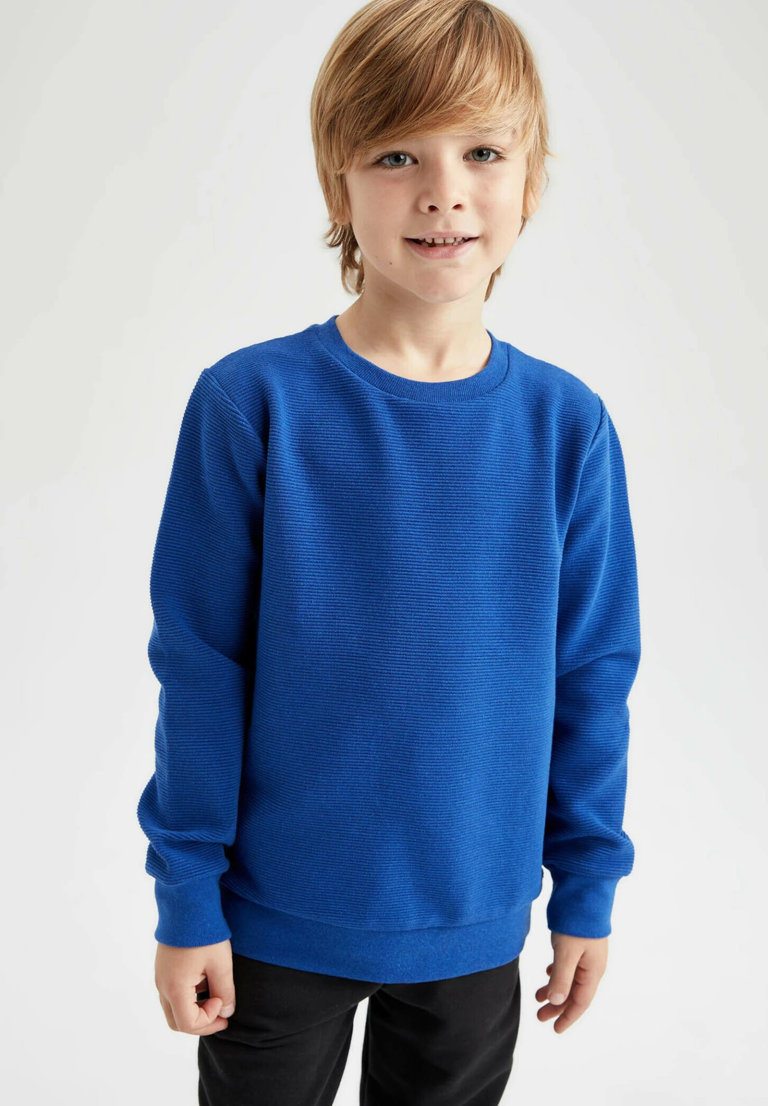 DeFacto Regular Fit - Sweater - Blue 4 DeFacto Regular Fit - Sweater - Blue - Afbeelding 2