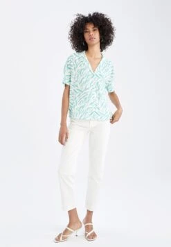 DeFacto Overhemdblouse - Turquoise -DeFacto b0d361be472246a480c783a60e9140a1