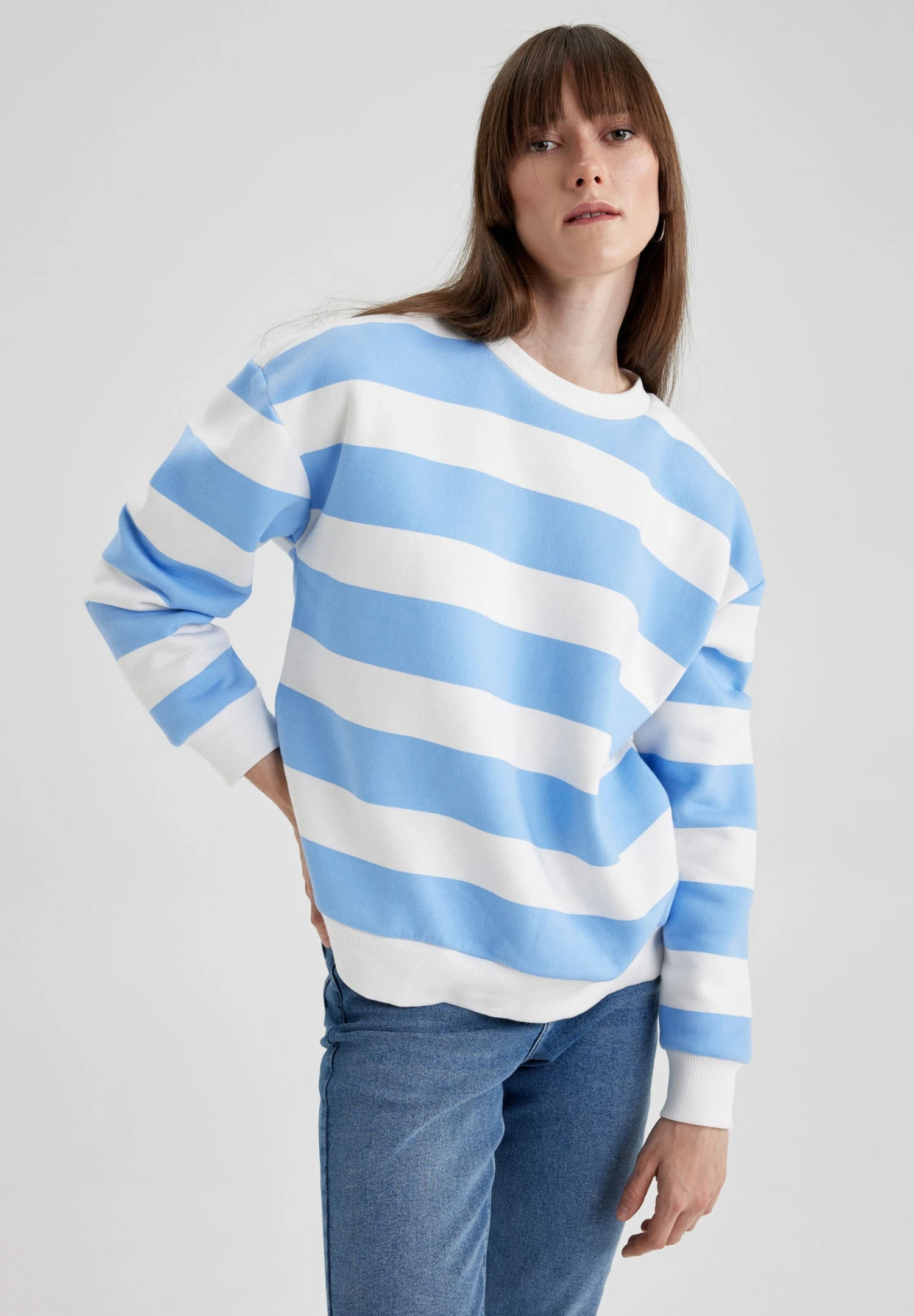 DeFacto Sweater - Blue 3 DeFacto Sweater - Blue