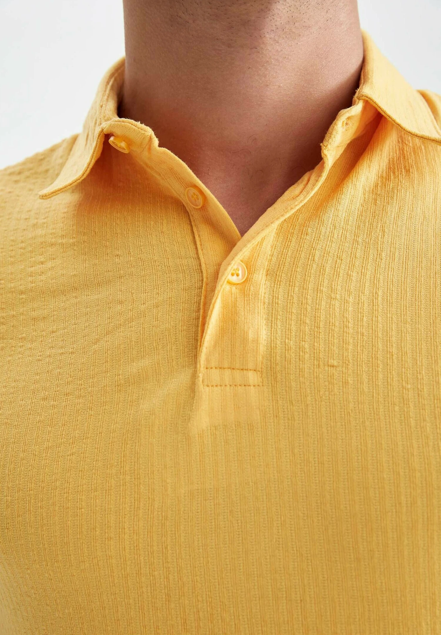 DeFacto Slim Fit - Poloshirt - Yellow 6 DeFacto Slim Fit - Poloshirt - Yellow - Afbeelding 4