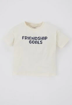 DeFacto Set Regular Fit - T-Shirt Print - Ecru 9 DeFacto Set Regular Fit - T-Shirt Print - Ecru -DeFacto b257ea9e2eec4dc58c17647cfbe60d6f