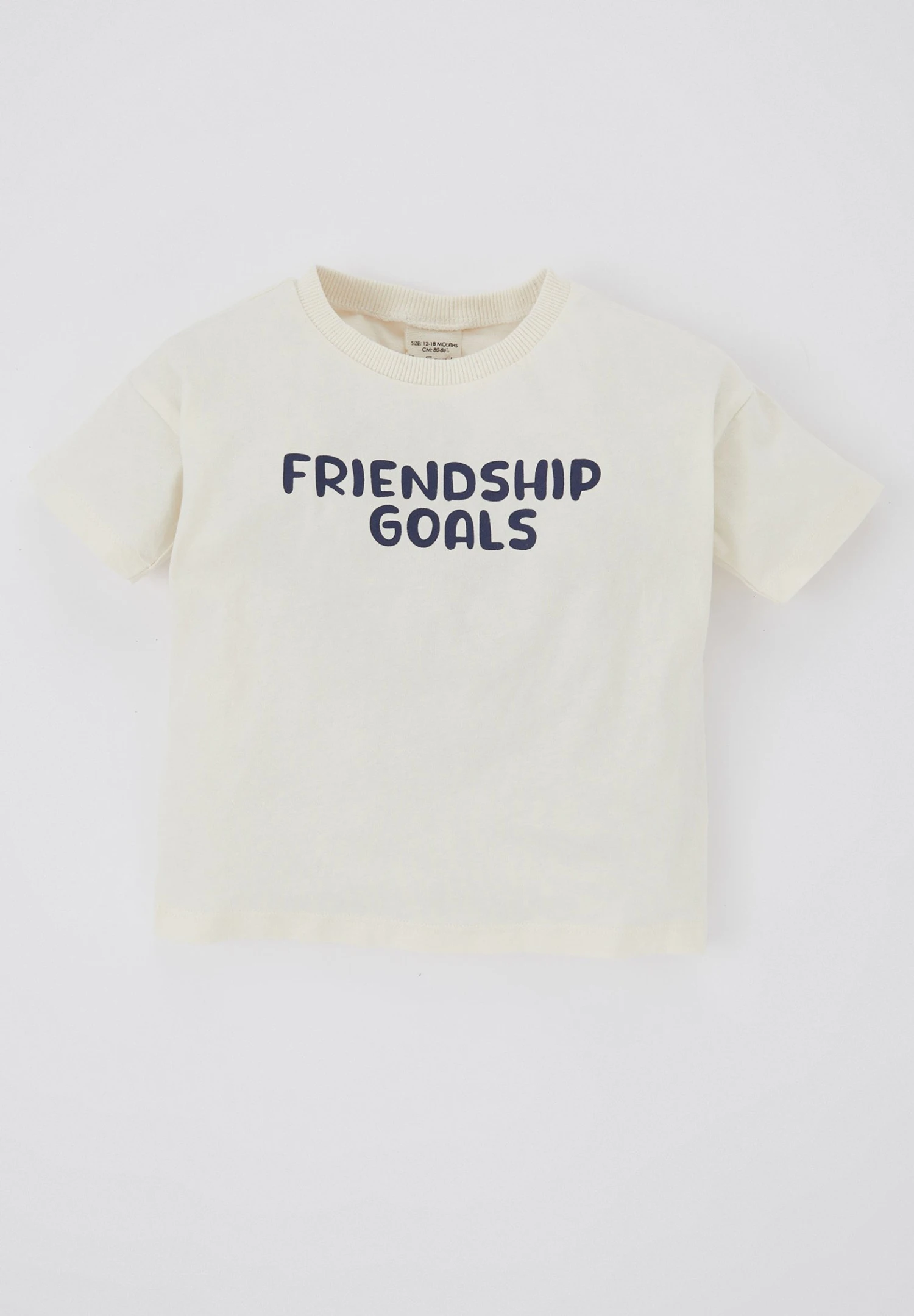 DeFacto Set Regular Fit - T-Shirt Print - Ecru 5 DeFacto Set Regular Fit - T-Shirt Print - Ecru - Afbeelding 3